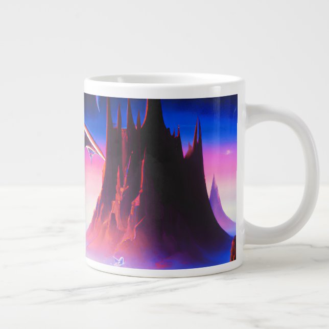 Dream World Oil Painting Giant Coffee Mug (Right)