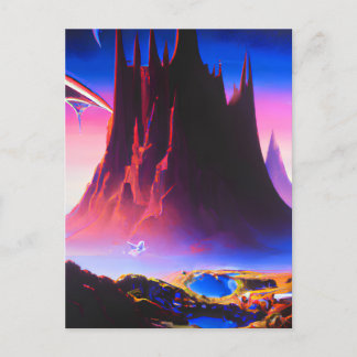 Dream World Oil Painting Postcard