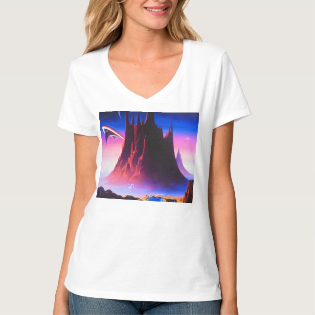 Dream World Oil Painting T-Shirt (Front)