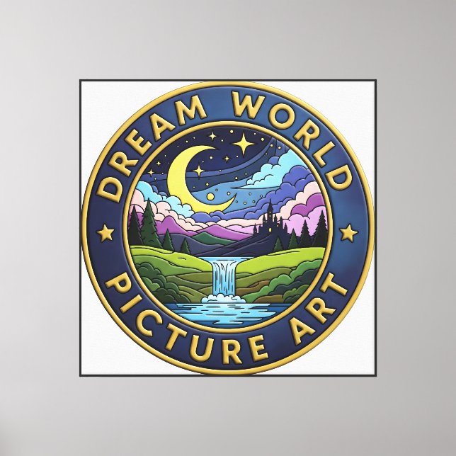 Dream World Picture Art Canvas Print (Front)