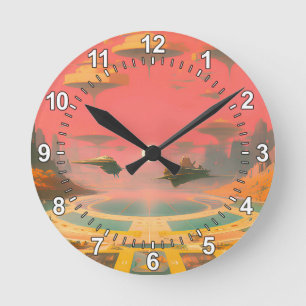 Dream World Round Clock