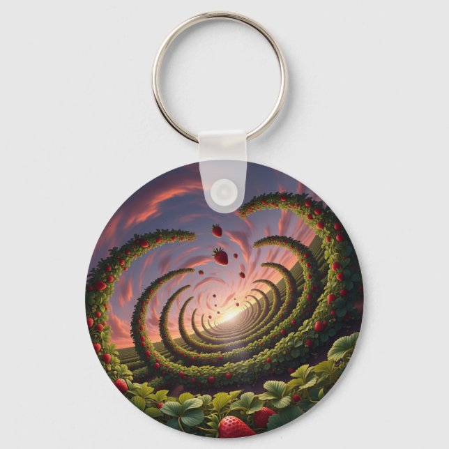 Dreamberry Fields Keychain (Front)