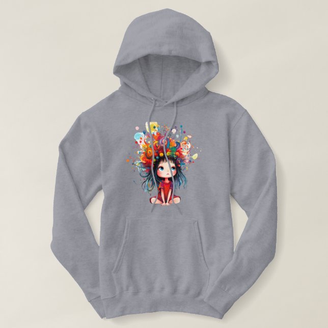 DreamBloom: Color Your Mind Hoodie (Design Front)