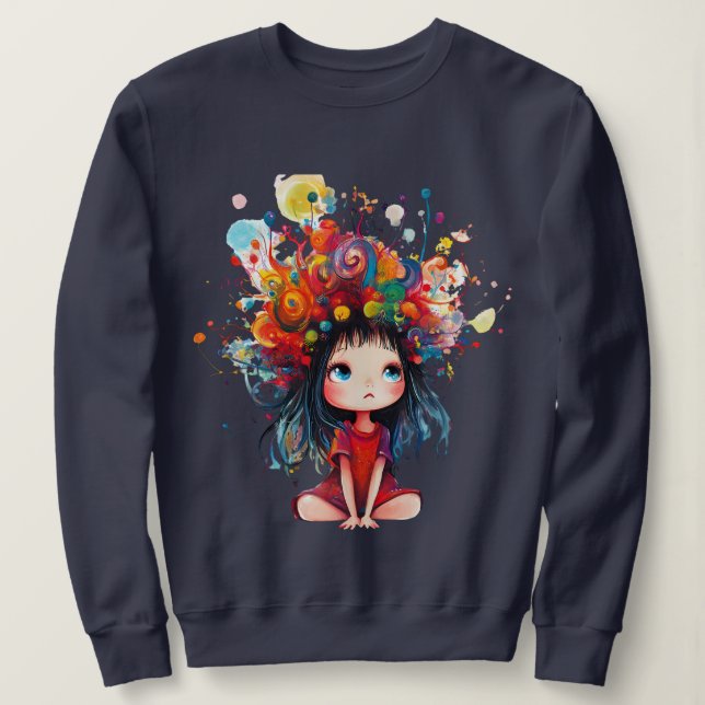 DreamBloom: Color Your Mind Sweatshirt (Design Front)