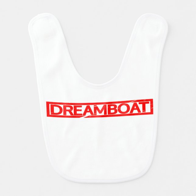 Dreamboat Stamp Baby Bib (Front)