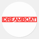 Dreamboat Stamp Classic Round Sticker