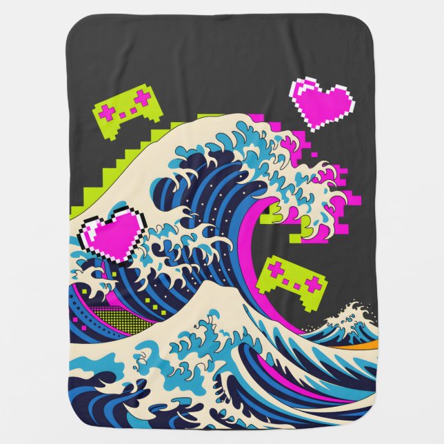 Dreamcast Waves Baby Blanket (Front)