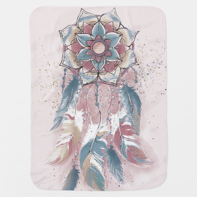 Dreamcatcher Baby Blanket (Front)