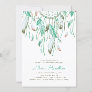 Dreamcatcher Baby Shower Invitation