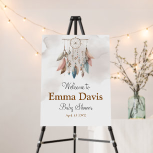 Dreamcatcher Baby Shower Welcome Sign