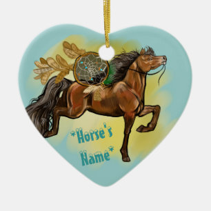 Dreamcatcher Bay Horse Ceramic Ornament