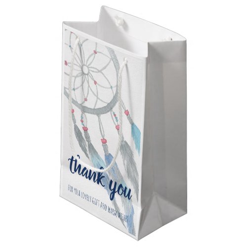 Dreamcatcher Boho Baby Shower Thank You Small Gift Bag