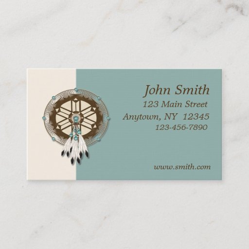 Customizable Dreamcatcher Business Card