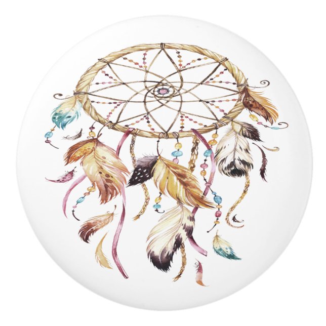 Dreamcatcher Ceramic Knob (Front)