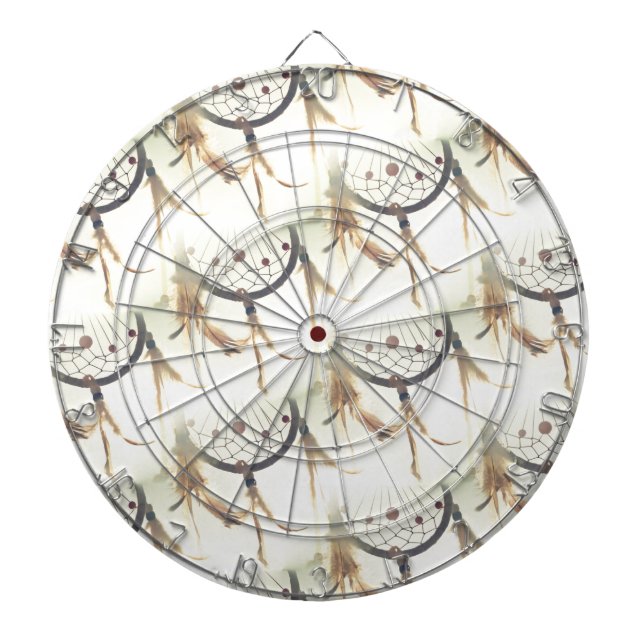dreamcatcher dartboard with darts (Front)