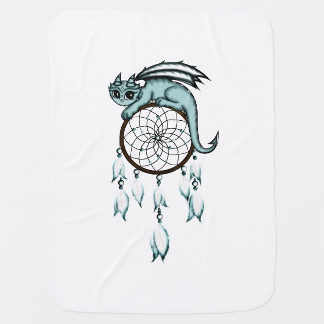 Dreamcatcher Dragon Swaddle Blanket (Front)