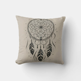 Dreamcatcher Dreams: Sweet Dreams All Night Long Throw Pillow