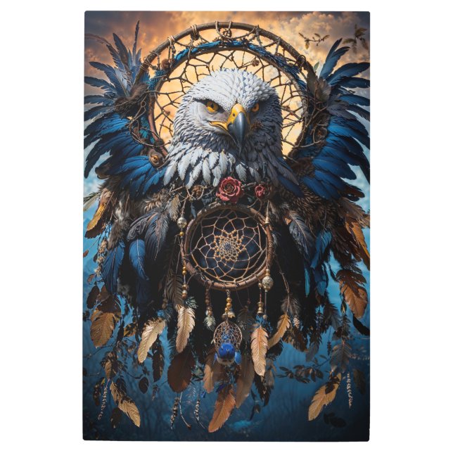 Dreamcatcher Eagle Metal Print (Front)
