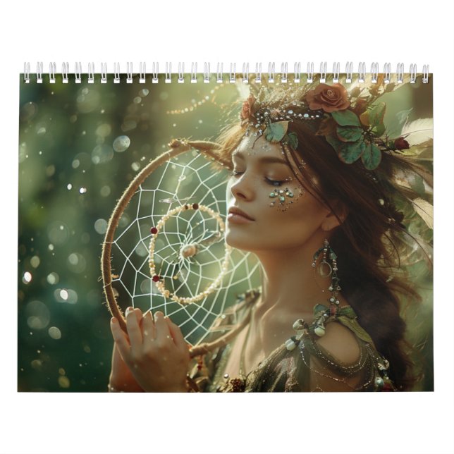 Dreamcatcher feather Indian Native American Boho Calendar (Cover)