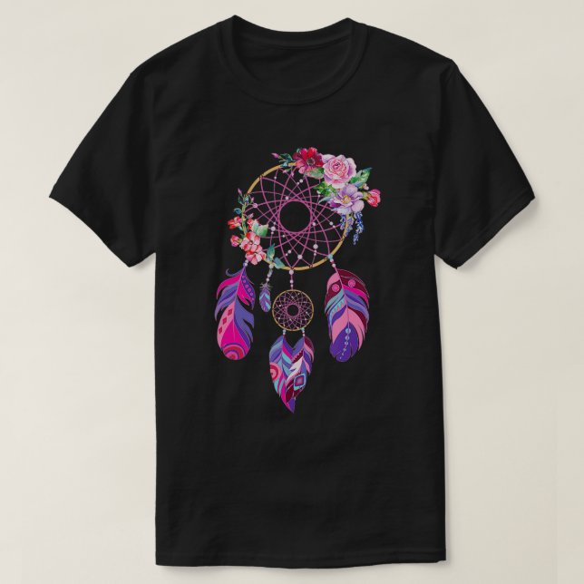 Dreamcatcher  for Women Girls Boho Dream Catcher  T-Shirt (Design Front)