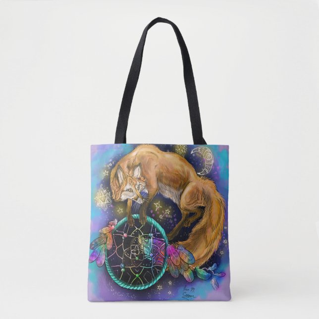 DreamCatcher Fox Tote Bag (Front)