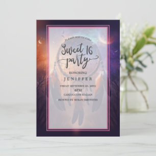 Dreamcatcher in forest forest invitation