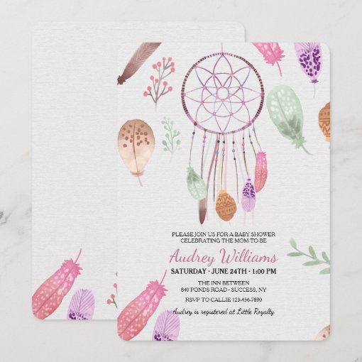Dreamcatcher Invitation | Zazzle
