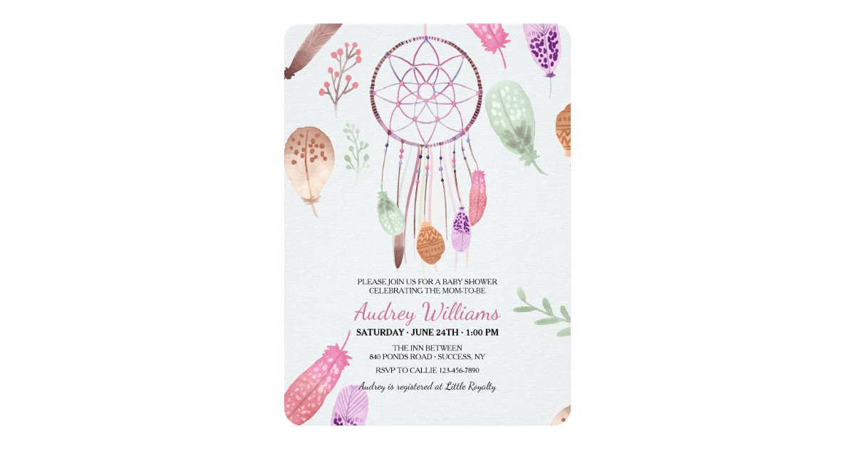 Dreamcatcher Invitation | Zazzle.com