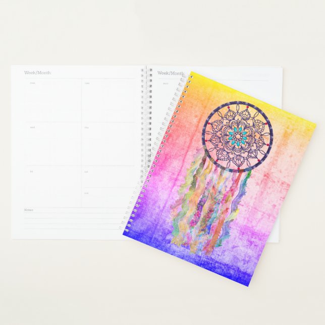 Dreamcatcher | Lace and Beads Boho Grunge Planner (Display)