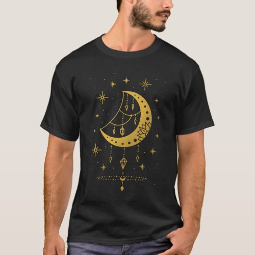 Dreamcatcher Moon Spiritual Crescent Astronomy T_Shirt