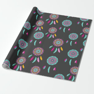 Dreamcatcher pattern wrapping paper