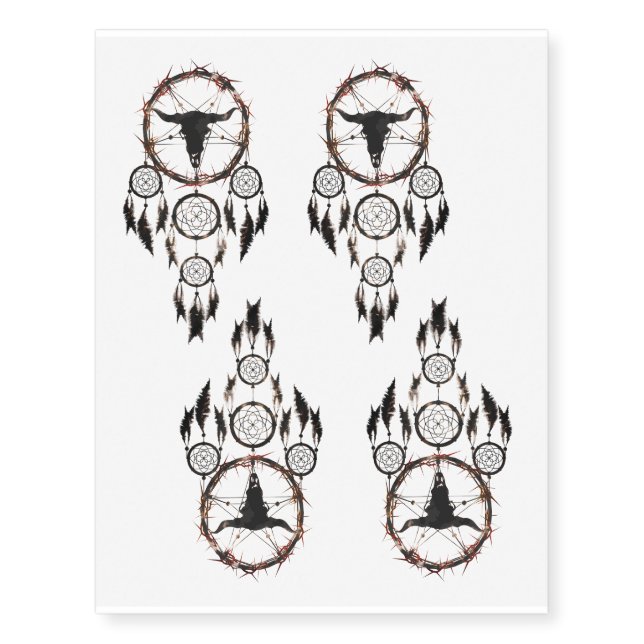 Dreamcatcher - Pentagram Temporary Tattoos (Front)