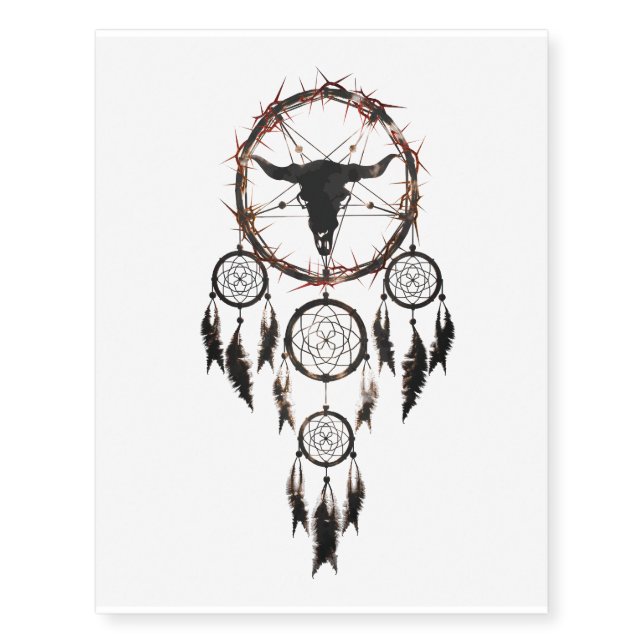 Dreamcatcher - Pentagram Temporary Tattoos (Front)