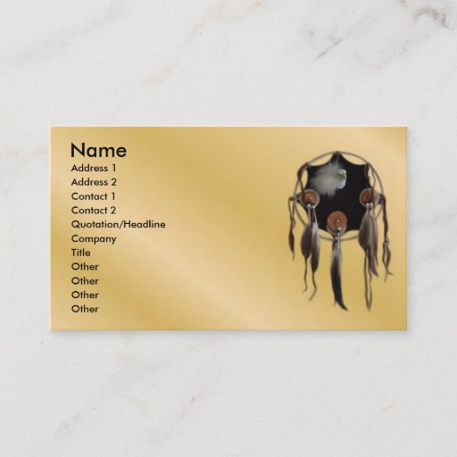 Customizable Dreamcatcher Profile Card Business Card Templates
