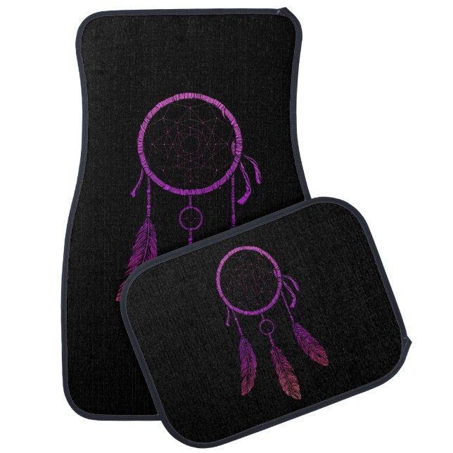 Dreamcatcher purple car floor mat (Set)