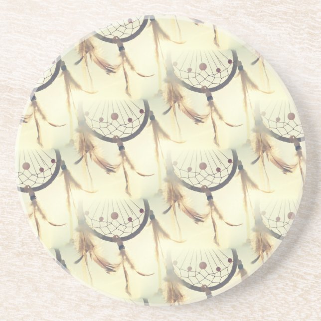 dreamcatcher sandstone coaster (Front)
