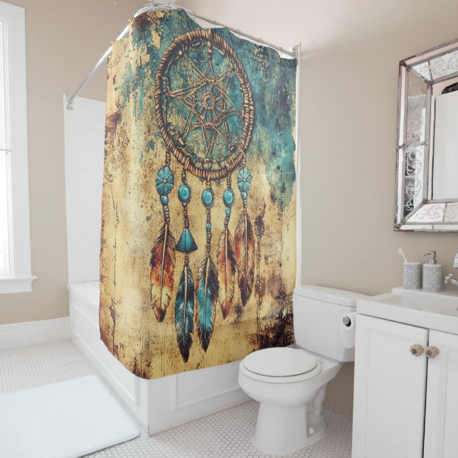 Dreamcatcher Shower Curtain (In Situ)