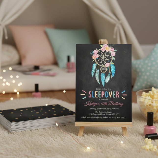 Dreamcatcher Sleepover Any Age Birthday Party Invitation (Creator Uploaded)