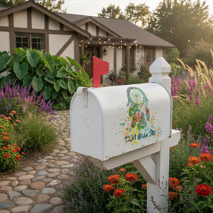 Dreamcatcher splatter mailbox sticker