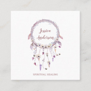 dreamcatcher square business card