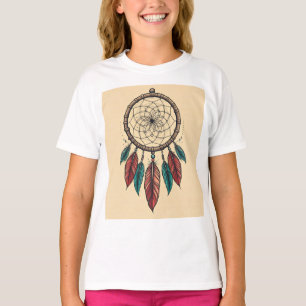 Dreamcatcher Tattoo Sketch - Polynesian-Inspired D T-Shirt