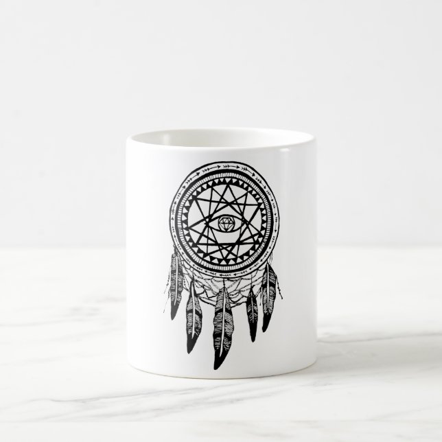 Dreamcatcher Vision Quest Mandala Coffee Mug (Center)