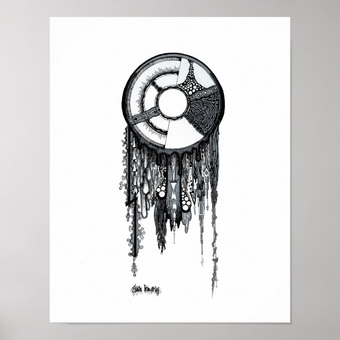 Dreamcatcher   White Background Print