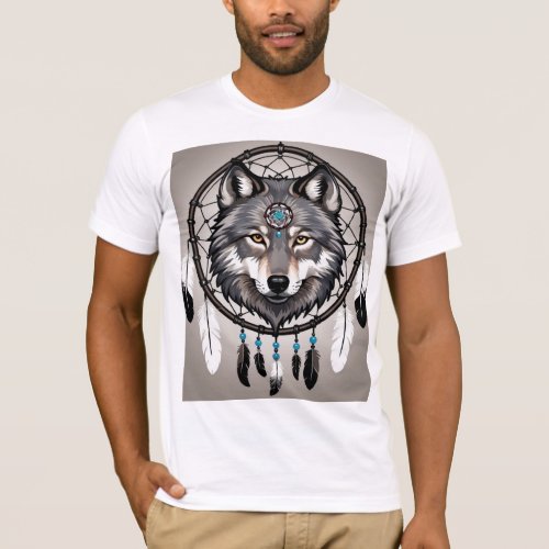 Dreamcatcher Wolf T_Shirt