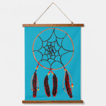Dreamcatcher Wood Topped Wall Tapestry