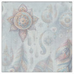 Dreamcatchers in a Bohemian theme Fabric