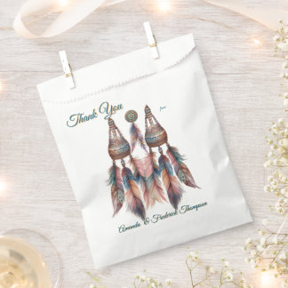 Dreamcatchers in a Bohemian theme Favor Bag