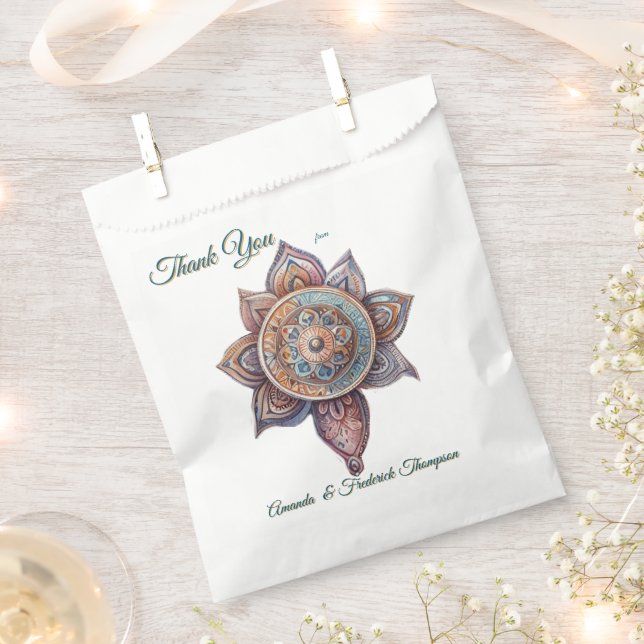 Dreamcatchers in a Bohemian theme Favor Bag (Clipped)