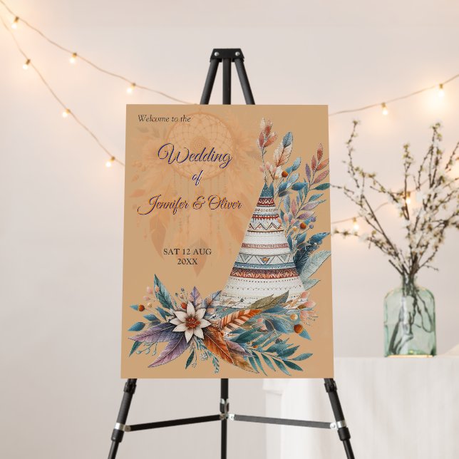 Dreamcatchers in a Bohemian theme Foam Board (In Situ (Stand))