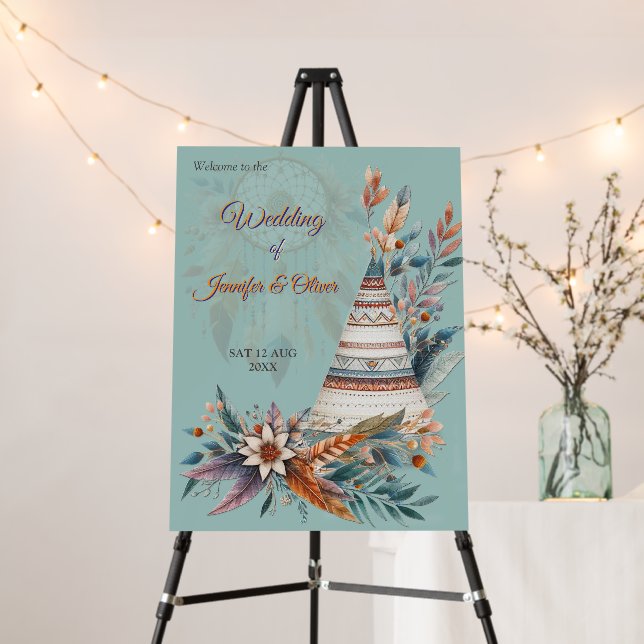 Dreamcatchers in a Bohemian theme Foam Board (In Situ (Stand))